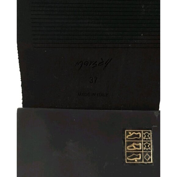 Marsell Pollicione Chelsea Boots 37 7 Womens Black Leather New - Picture 8 of 12